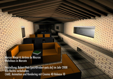 Videostill Wespi de Meuron Wohnhaus in Morcote Video-Visualisierung