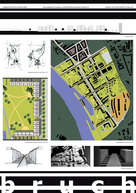 Städtebauliches Konzept Leipziger-Vorstadt Poster